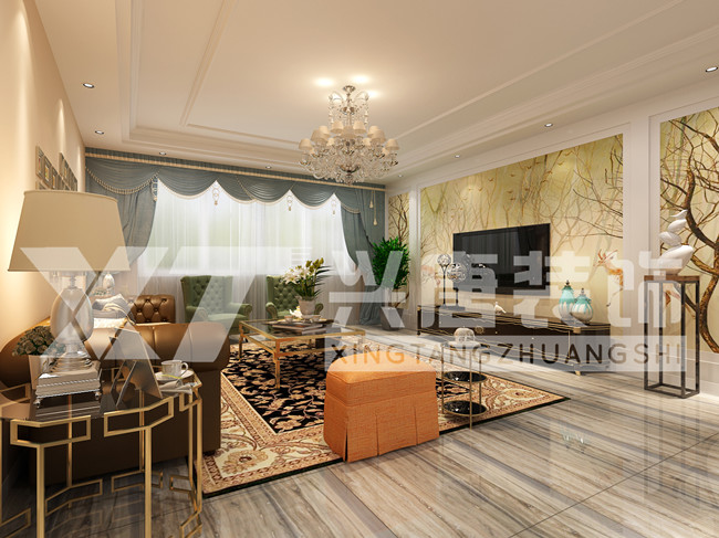 ���ͥ160ƽ�׿������װ��Ч��ͼ