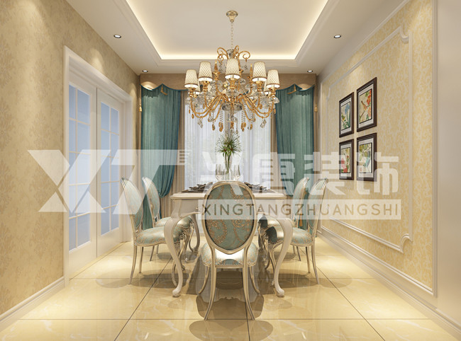 �����羰��140ƽ��ŷʽ����װ��Ч��ͼ