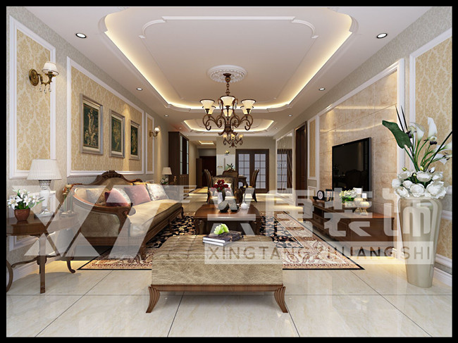 ��ҵ������148ƽ��ŷʽ�ŵ����װ��Ч��ͼ