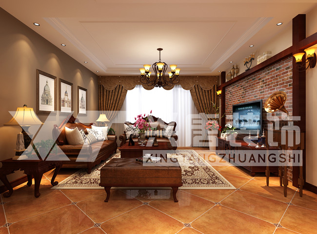 ��ޱ��԰����136ƽ�׹ŵ���ʽ����װ��Ч��ͼ